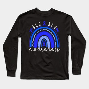 Als Awareness Als Rainbow Long Sleeve T-Shirt